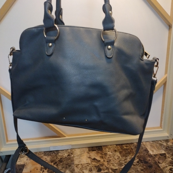 Kathy Ireland Satchel Handbag Genuine Vegan Leather - Picture 3 of 5